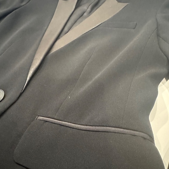 Rag and Bone Blazer with Lamb Leather Details - Picture 3 of 6